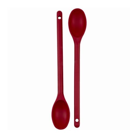 2PC Red Plas Spoon Set
